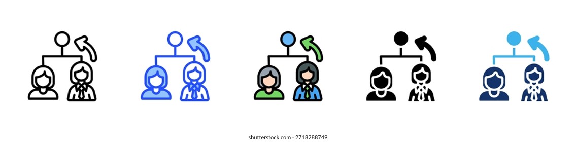 Succession Planning Icon Collection With Multiple Styles