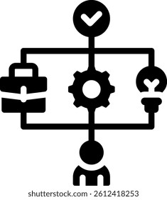 Succession Planning Icon Glyph Vector Illustration