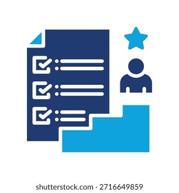Succession Planning Icon Mixed Vector Illustration