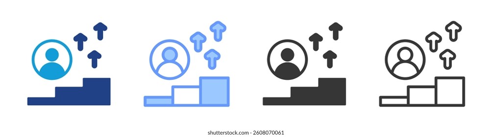 Succession Planning icon set multiple style collection