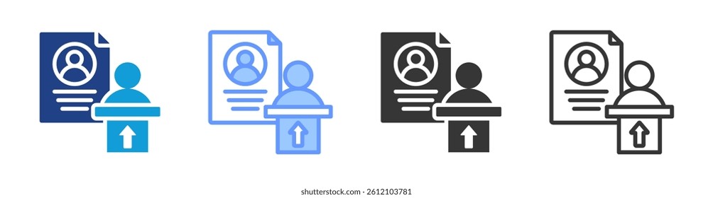 Succession Planning icon set multiple style collection