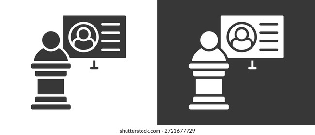 Icono de planificación de sucesión conjunto de Colección de Vector aislado en blanco y negro