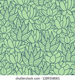 Succulent cactus seamless pattern vector, seamless pattern desc:  seamless pattern perfect for fabric, packaging, wallpaper, invitations, etc.