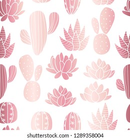 Succulent cactus seamless pattern vector, seamless pattern desc:  seamless pattern perfect for fabric, packaging, wallpaper, invitations, etc.
