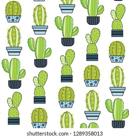 Succulent cactus seamless pattern vector, seamless pattern desc:  seamless pattern perfect for fabric, packaging, wallpaper, invitations, etc.