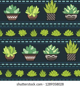 Succulent cactus seamless pattern vector, seamless pattern desc:  seamless pattern perfect for fabric, packaging, wallpaper, invitations, etc.