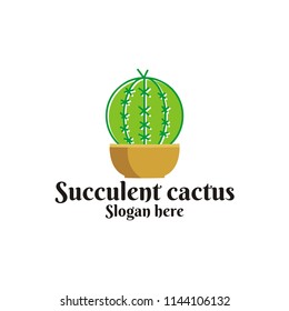 succulent cactus vector logo