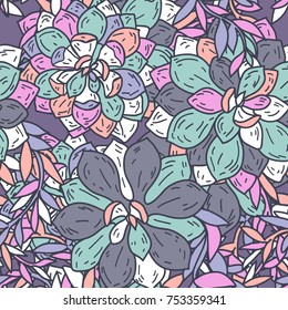 Succulent plants pattern