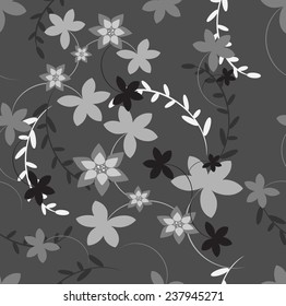 Succulent Plants Seamless Pattern Background - Illustration. Flowers - Illustration