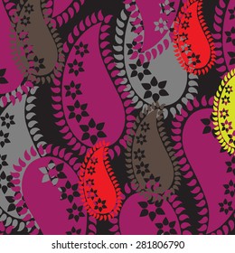 Succulent Plants Seamless Pattern Background - Illustration
