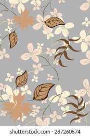 Succulent Plants Seamless Pattern Background - Illustration