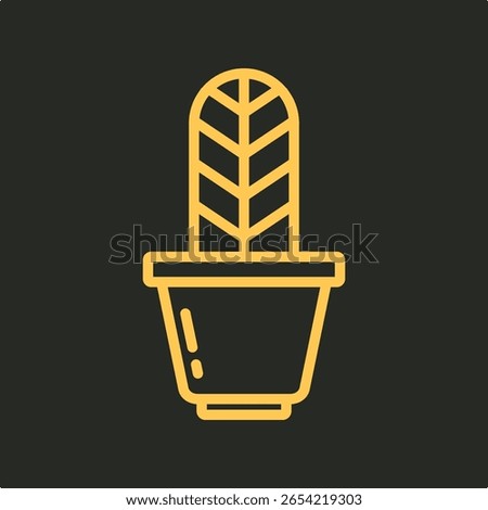 Succulent pot trendy applicable important vector Illustration design beauteous colorful background.eps