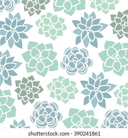 Succulent Vector Pattern