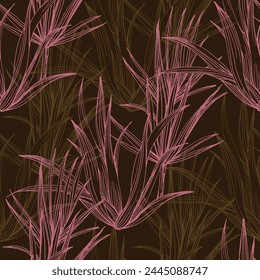Suculentos Patrón sin fisuras con flores tropicales abstractas, hojas y Formas. Diseño de flores de selva de verano. Ideal para tela, textil, papel de embalaje, Fondo de pantalla. textura del Vector