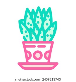 succulents urban gardening color icon vector. succulents urban gardening sign. isolated symbol illustration