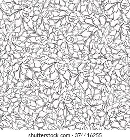 Seamless Pattern Coloring Book Page Different Stock Vector (Royalty ...