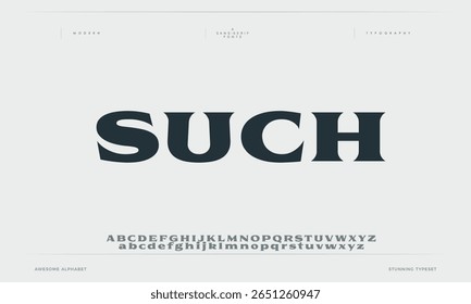 Such minimal cut alphabet capital lettering a to z font family