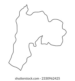 Suchitepequez department map, administrative division of the country of Guatemala. Vector illustration.