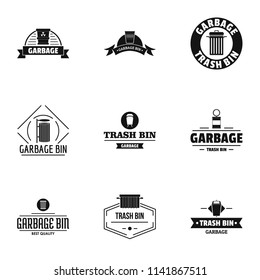 Suck logo set. Simple set of 9 suck vector logo for web isolated on white background