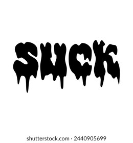 Suck Y2K Clothing Logo Patch Apparel Fashion Sticker And Vector Design K23, Commercial Use