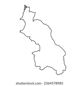 Sucre department map, administrative division of Colombia.