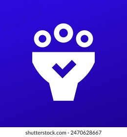 suction or absorption icon, vector pictogram