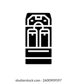 suction device surgeon glyph icon vector. suction device surgeon sign. isolated symbol illustration