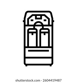 suction device surgeon line icon vector. suction device surgeon sign. isolated contour symbol black illustration