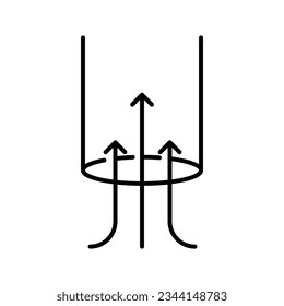 icono de succión, ilustración plana vectorial sobre fondo blanco..eps