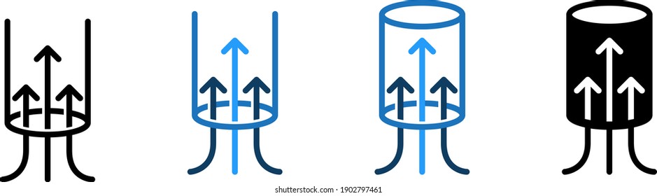 Suction icon , vector illustration