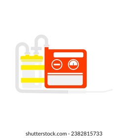 The suction machine illustration on isolated background.