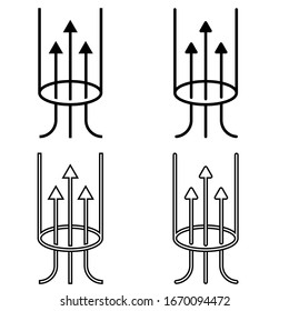 Suction Vector Icon. Suck Illustration Sign. Hose Symbol. 