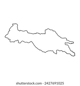 Sucumbios Province map, administrative division of Ecuador. Vector illustration.