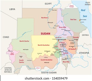 Sudan Administrative Map
