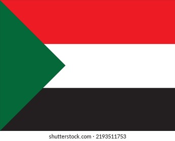 Sudan flag in high quality