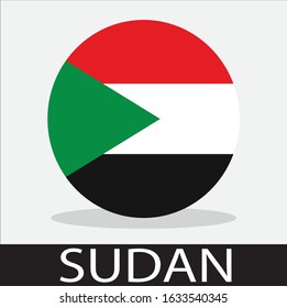 
sudan flag icon with a white background
