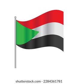 Sudan flag images illustration design