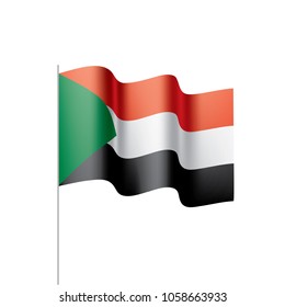 Sudan flag, vector illustration