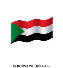 Sudan Flag Vector Illustration On White Stock Vector (Royalty Free ...