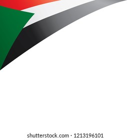 Sudan flag, vector illustration on a white background