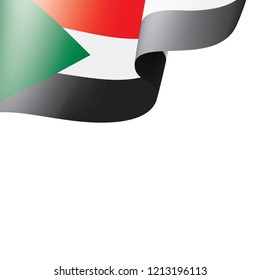 Sudan flag, vector illustration on a white background