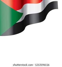 Sudan flag, vector illustration on a white background
