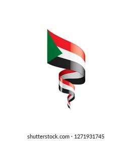 Sudan flag, vector illustration on a white background