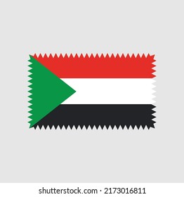 Sudan Flag Vector. National Flag