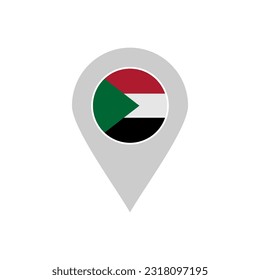 Sudan flags icon set, Sudan independence day icon set vector sign symbol