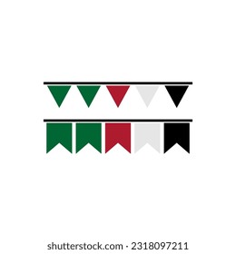 Sudan flags icon set, Sudan independence day icon set vector sign symbol