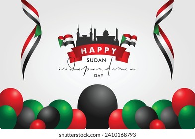 Sudan Independence Day Celebrate Design