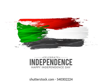 Sudan independence day poster or banner.