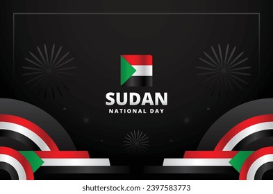 Sudan National Day Vector Design Illustration