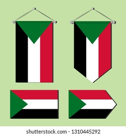 Sudan national flag 